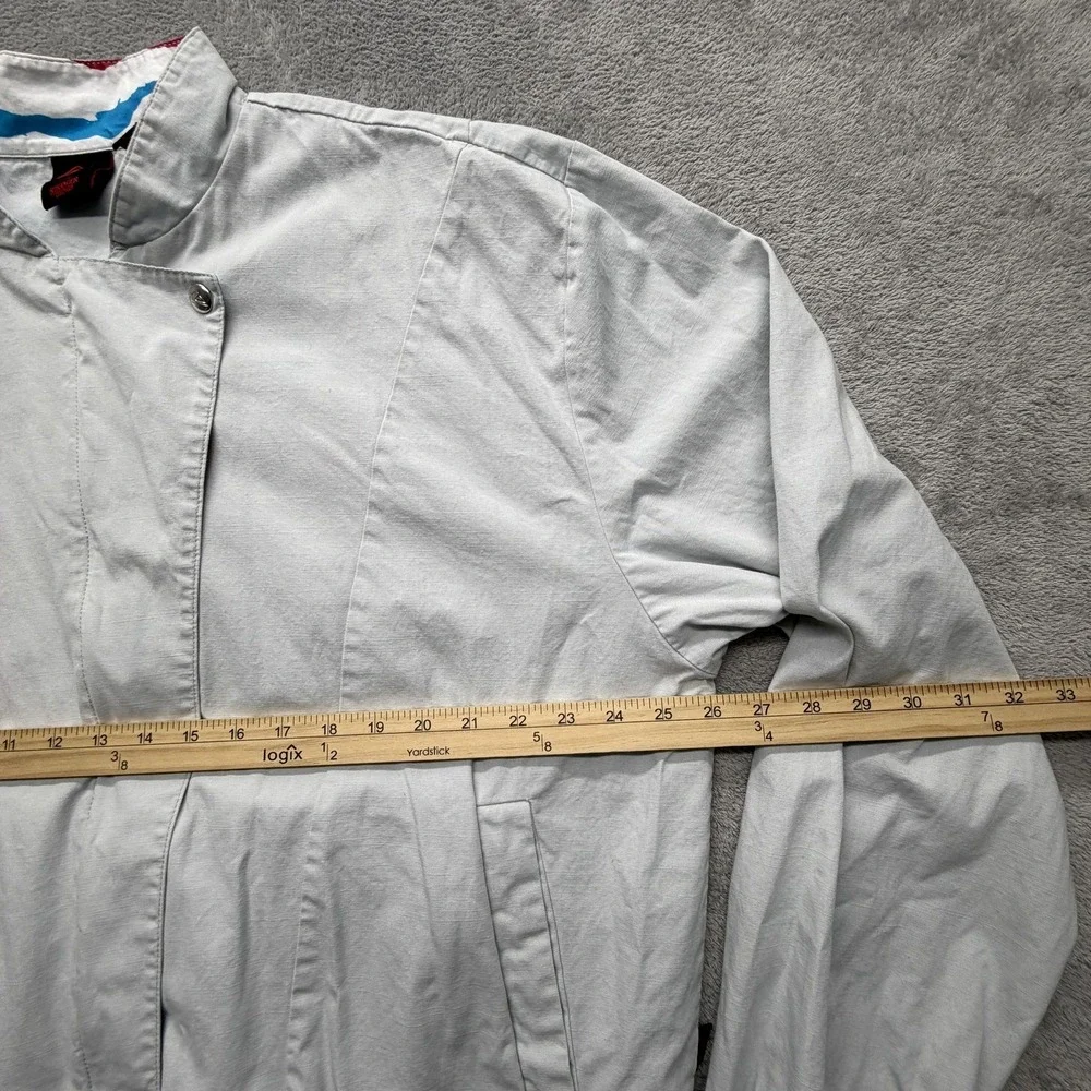 Quiksilver Jacket Mens 2XL Gray Bomber Collared Lined Stranger Things‎ Logo